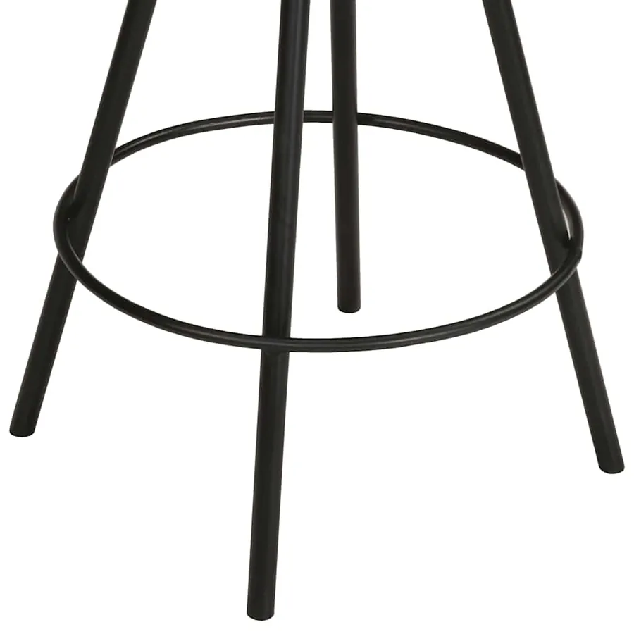 Tabourets de bar lot de 4 cuir véritable - 6