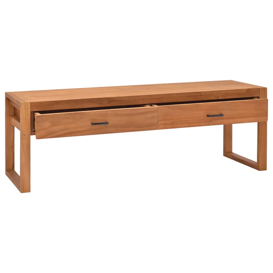 Meuble TV 140x40x45 cm Bois de teck - 2