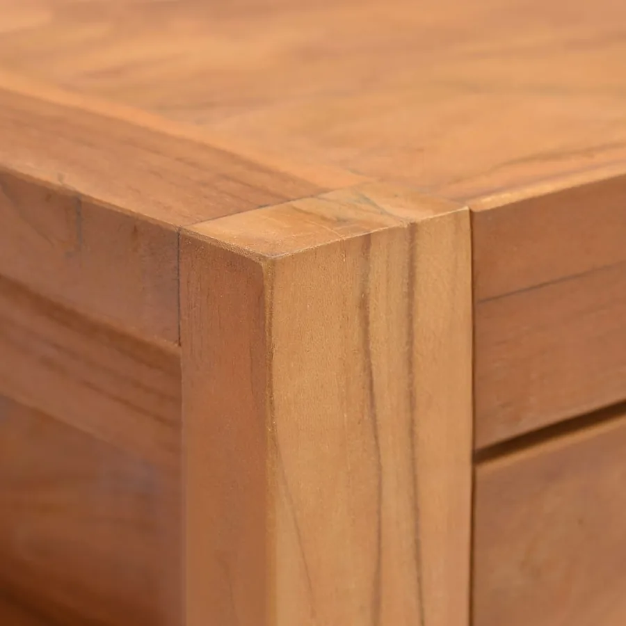 Meuble TV 140x40x45 cm Bois de teck - 7