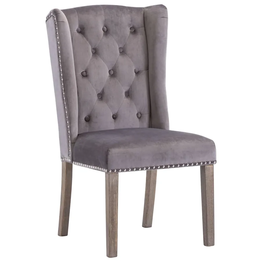 Chaise à manger Gris Velours - 2