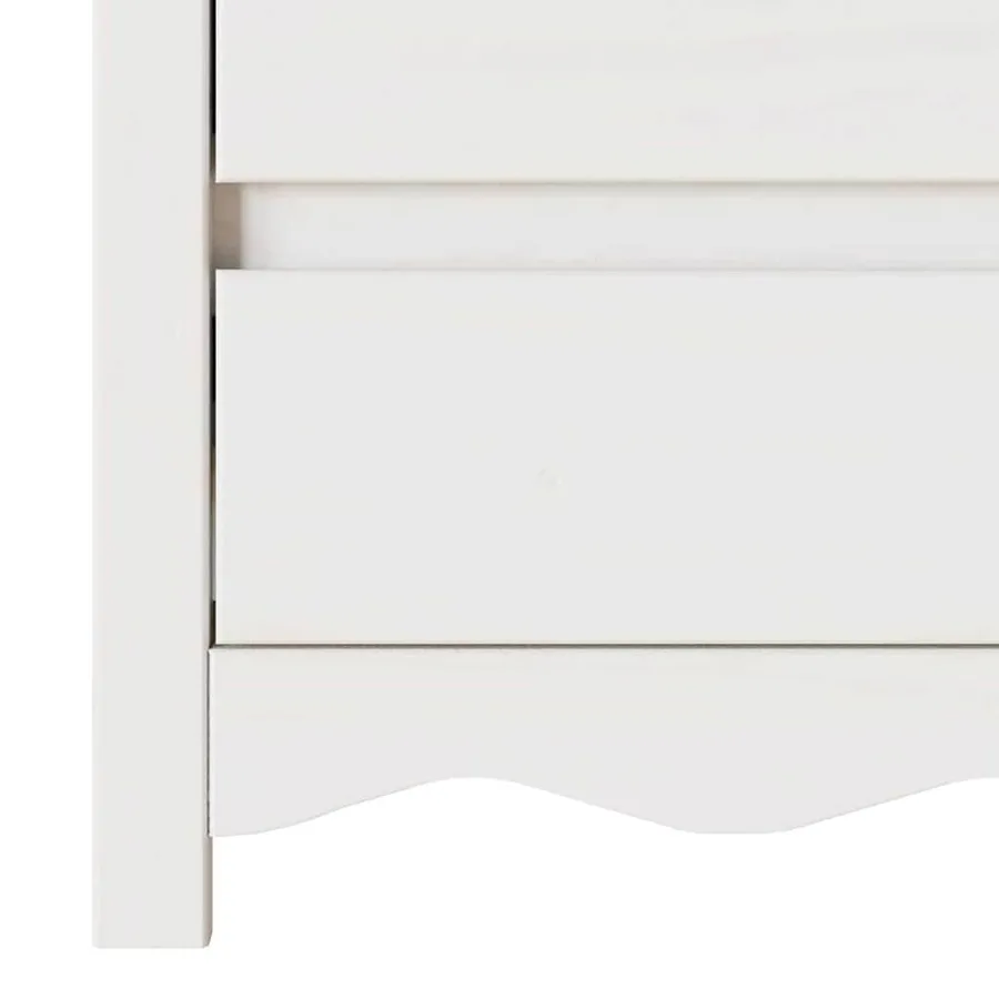 Table basse Drammen Blanc 45 x 35 x 56 cm Bois de pin massif - 8