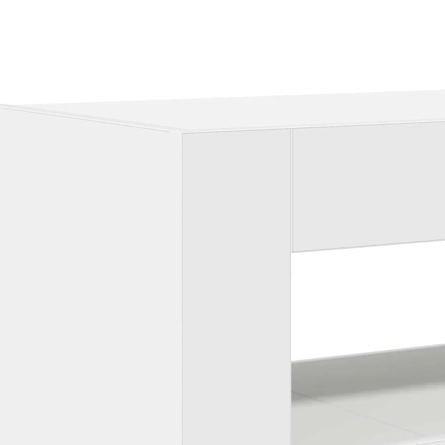 Buffet Blanc 116 x 30 x 75 cm Bois d'ingénierie - 8