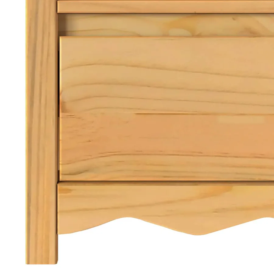 Meuble TV Drammen Chêne 99 x 43 x 55 cm Bois de pin massif - 8