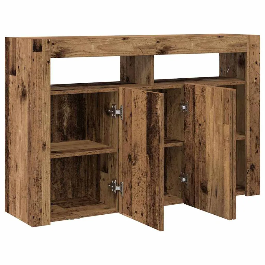 Buffet Bois ancien 116 x 30 x 75 cm Bois d'ingénierie - 6