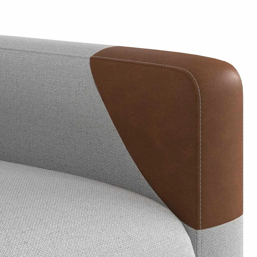 Fauteuil inclinable gris nuage tissu - 9
