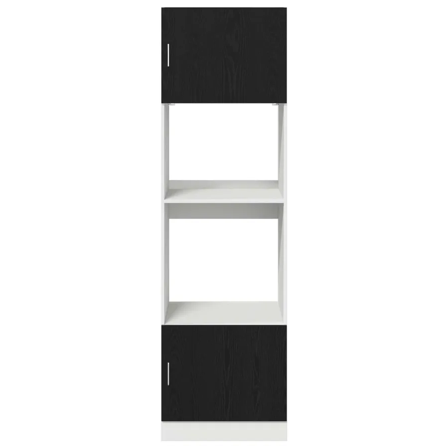 Armoire suspendue Chêne noir 60 x 57 x 207 cm Bois d'ingénierie - 6