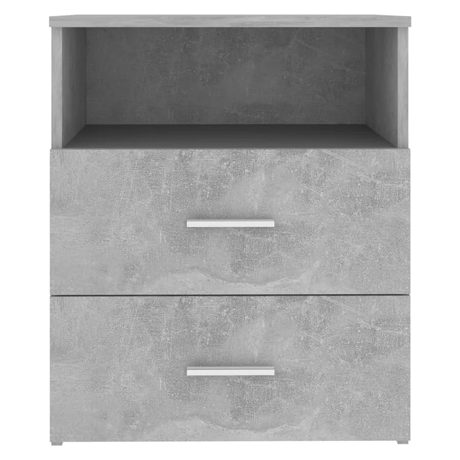Tables de chevet 2 pcs Gris béton 50x32x60 cm - 6