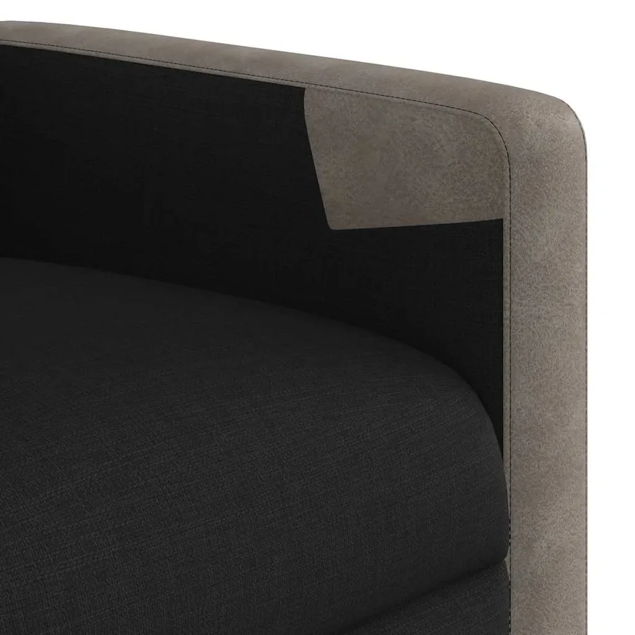 Fauteuil inclinable Noir Tissu - 9