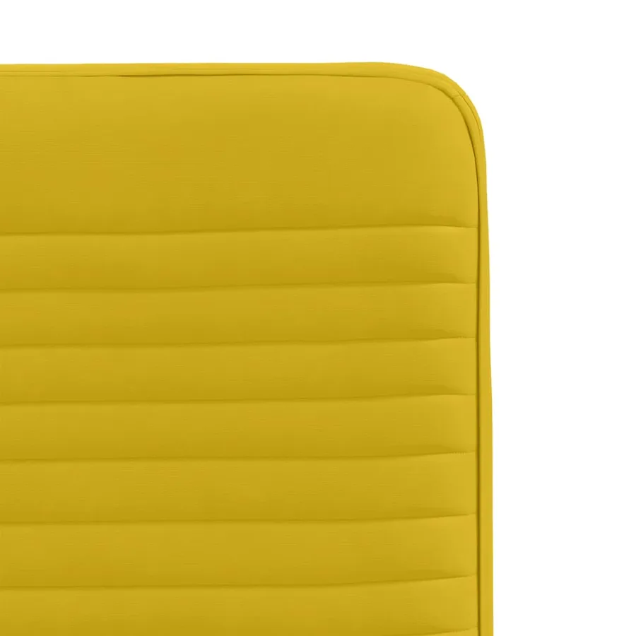 Chaises à manger lot de 4 jaune velours - 7