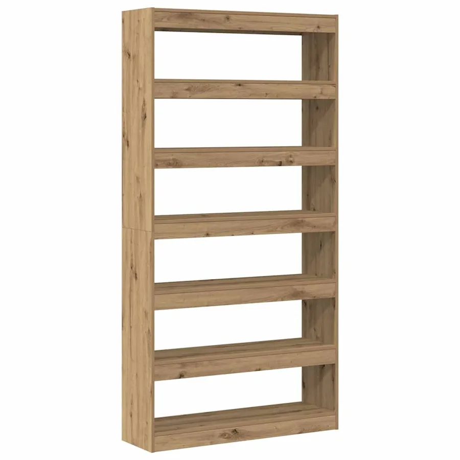 Bibliothèque 6 niveaux 100 x 30 x 198 cm Bois d'ingénierie - 7
