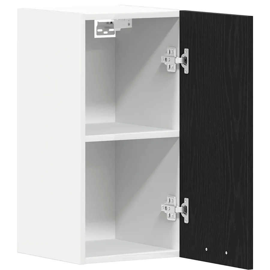 Armoire suspendue en chêne noir 30x31x60 cm bois d'ingénierie - 5