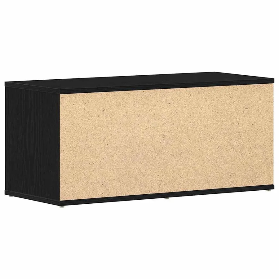 Meuble TV Chêne noir 80 x 34 x 36 cm Bois d'ingénierie - 6