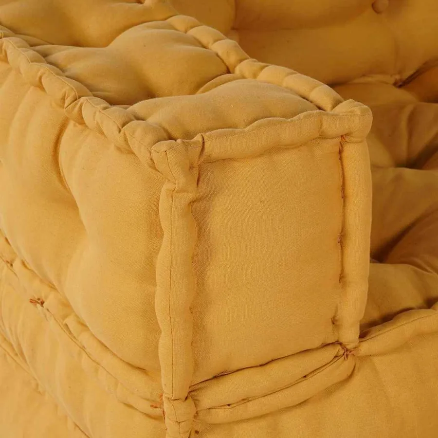 Unité de canapé modulaire 2 pcs Jaune 140 x 70 x 56 cm Tissu - 11