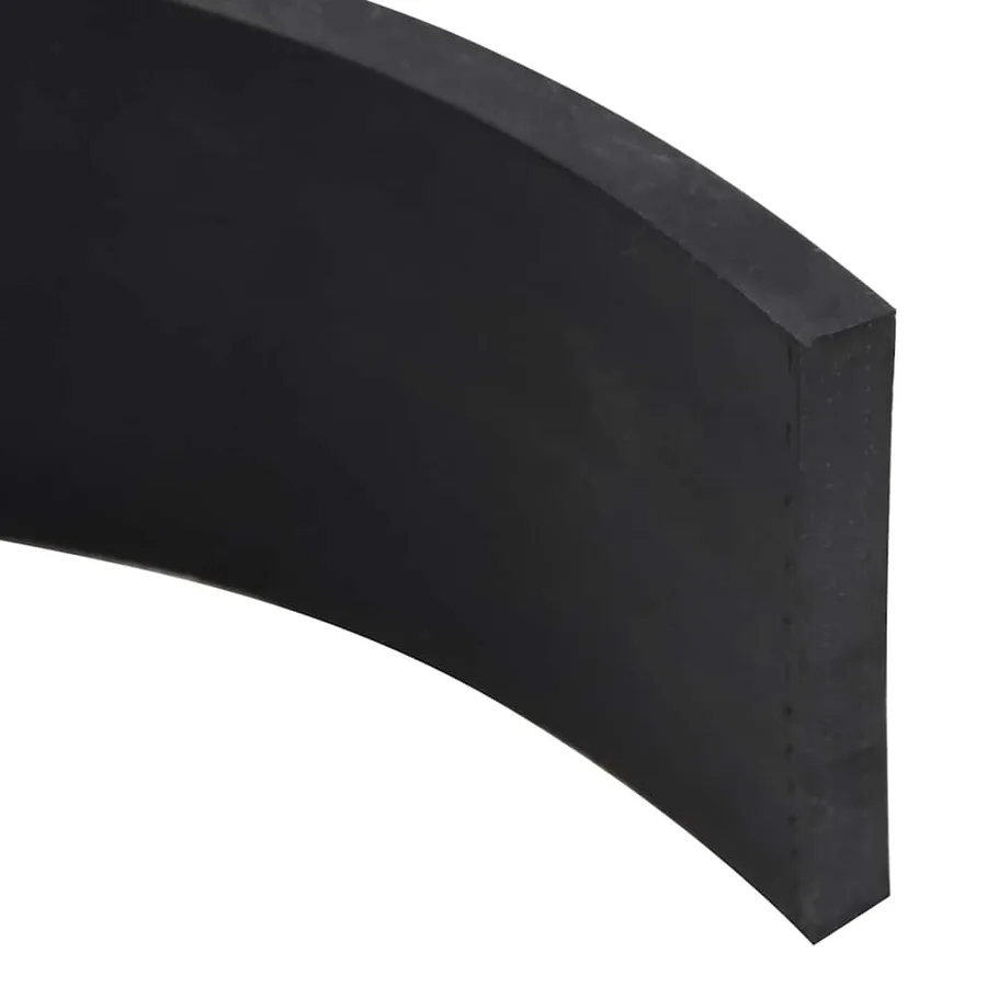 Bordure en caoutchouc de chasse-neige noir 180x10x1 cm - 4