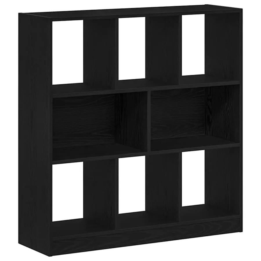 Bibliothèque chêne noir 97,5x29,5x100 cm bois d'ingénierie - 2