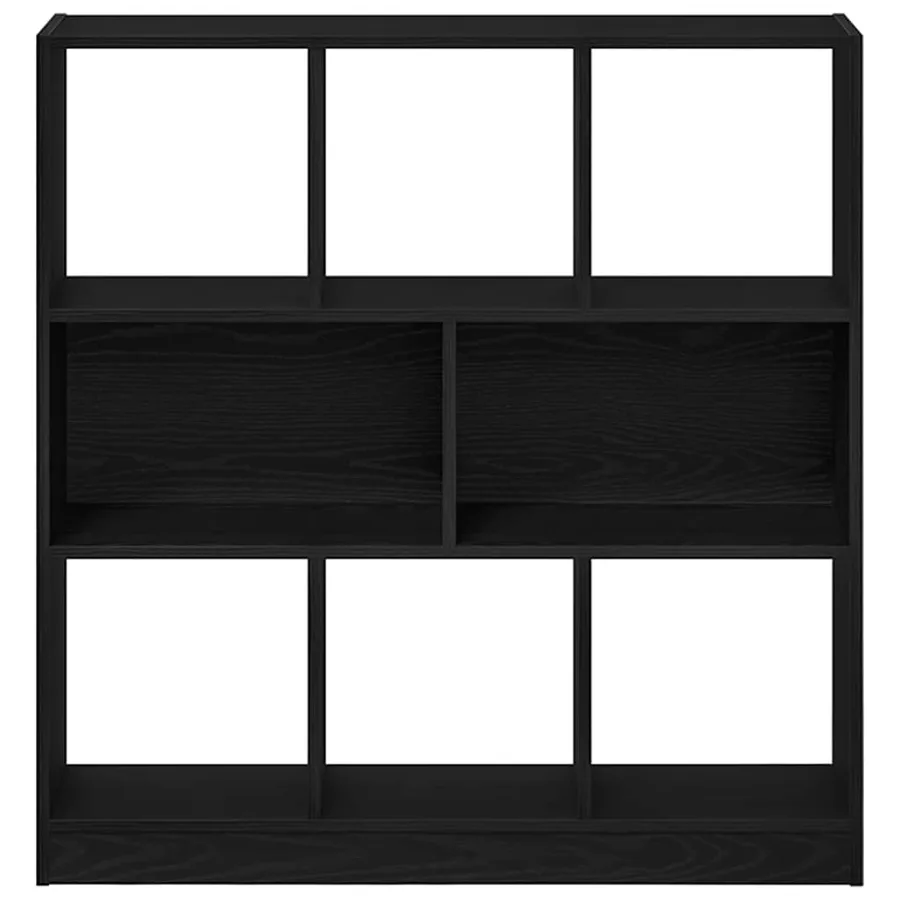 Bibliothèque chêne noir 97,5x29,5x100 cm bois d'ingénierie - 5