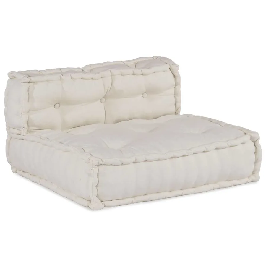 Canapé modulaire crème 70x70x54 tissu - 6