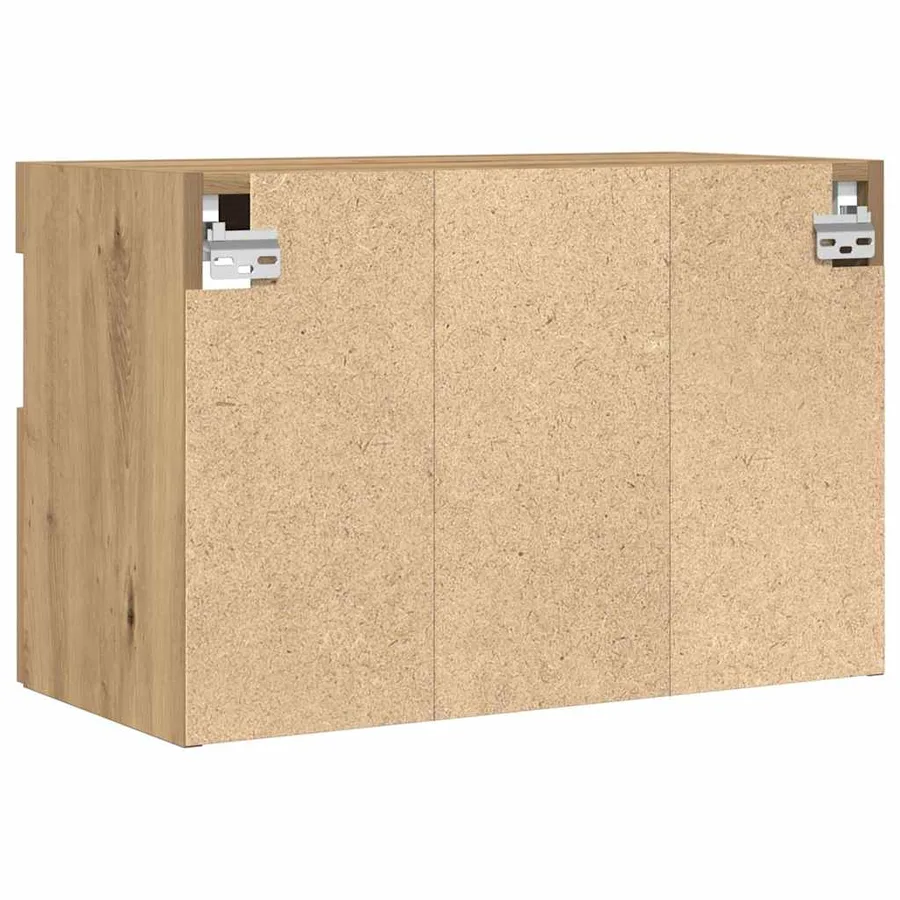 Meuble TV mural 2 pcs chêne artisanal Bois d'ingénierie - 11