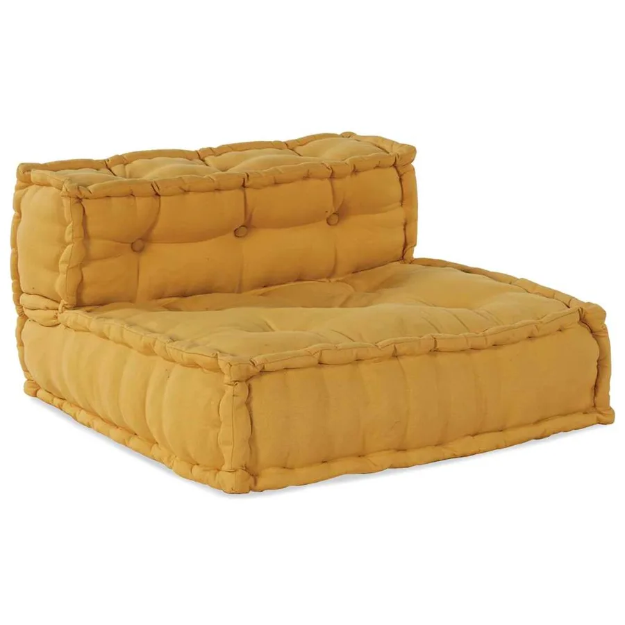 Unité de canapé modulaire 4 pcs Jaune Tissu - 7