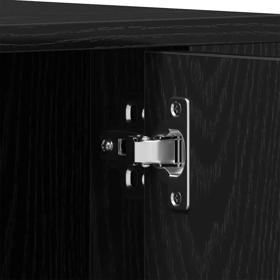 Meuble TV Chêne noir 100 x 35 x 40 cm Bois d'ingénierie - 9