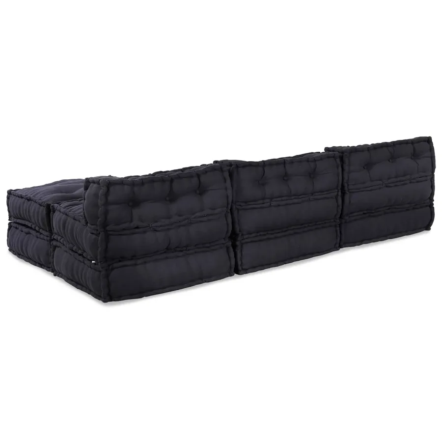 Unité de canapé modulaire 4 pcs Anthracite Tissu - 7