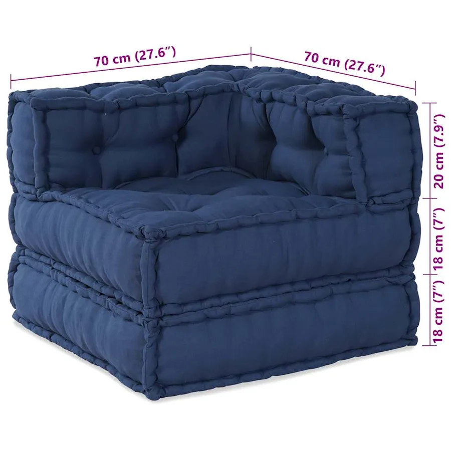 Unité de canapé modulaire Indigo 70 x 70 x 56 cm Tissu - 14