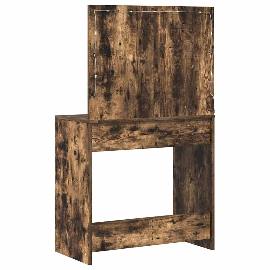 Table de Toilette avec tiroir Chêne fumé 78,5 x 41 x 135 cm - 7
