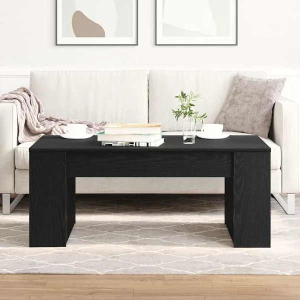 Table basse Chêne noir 102 x 55 x 42 cm Bois d'ingénierie