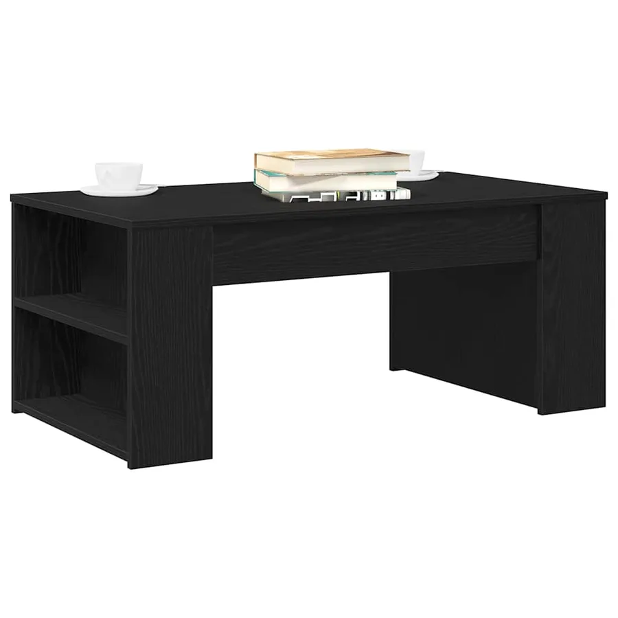 Table basse Chêne noir 102 x 55 x 42 cm Bois d'ingénierie - 3