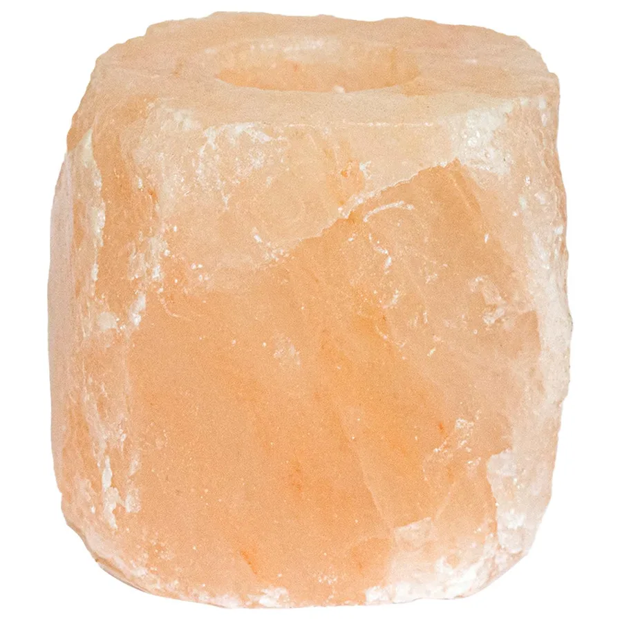 Supports de bougies en sel Rose Sel de Roche - 4