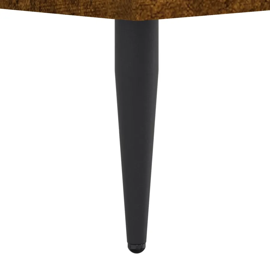 Cadre de lit sans matelas chêne fumé 120x190 cm bois ingénierie - 8