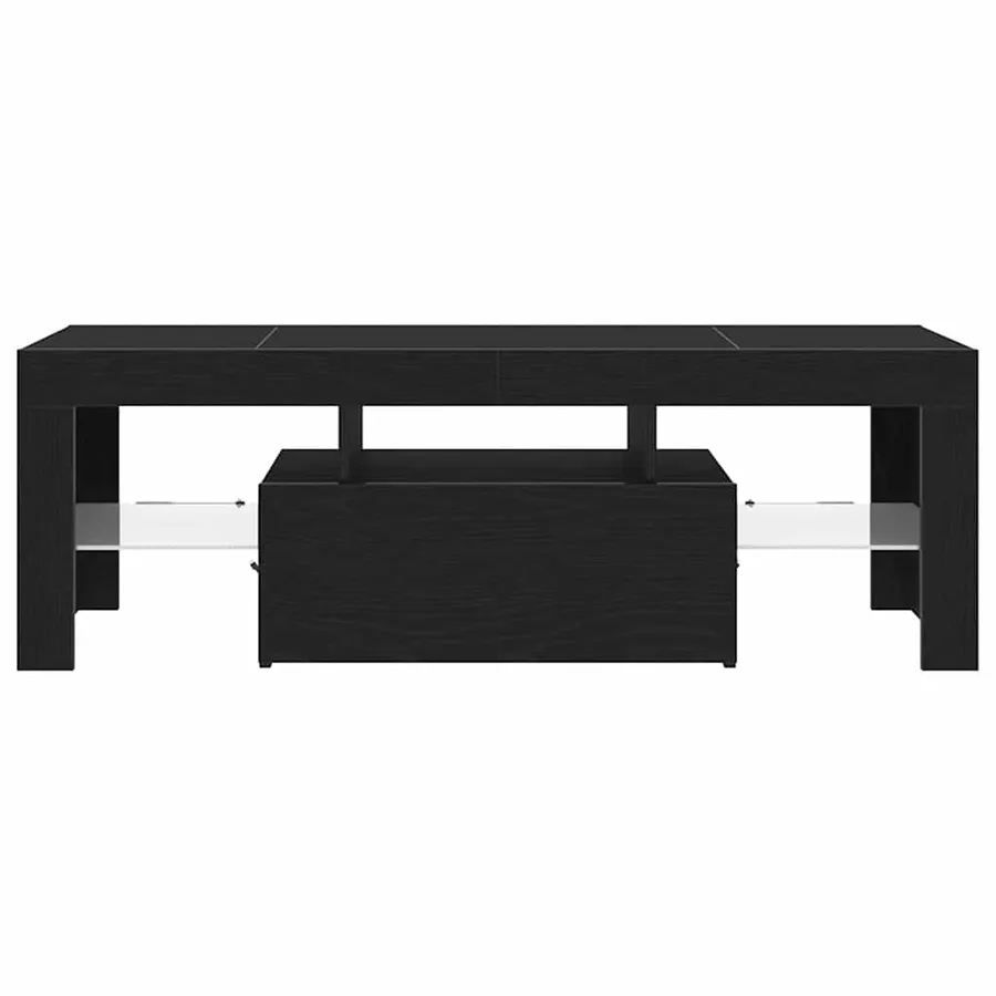 Meuble TV Chêne noir 120 x 35 x 40 cm Bois d'ingénierie - 7