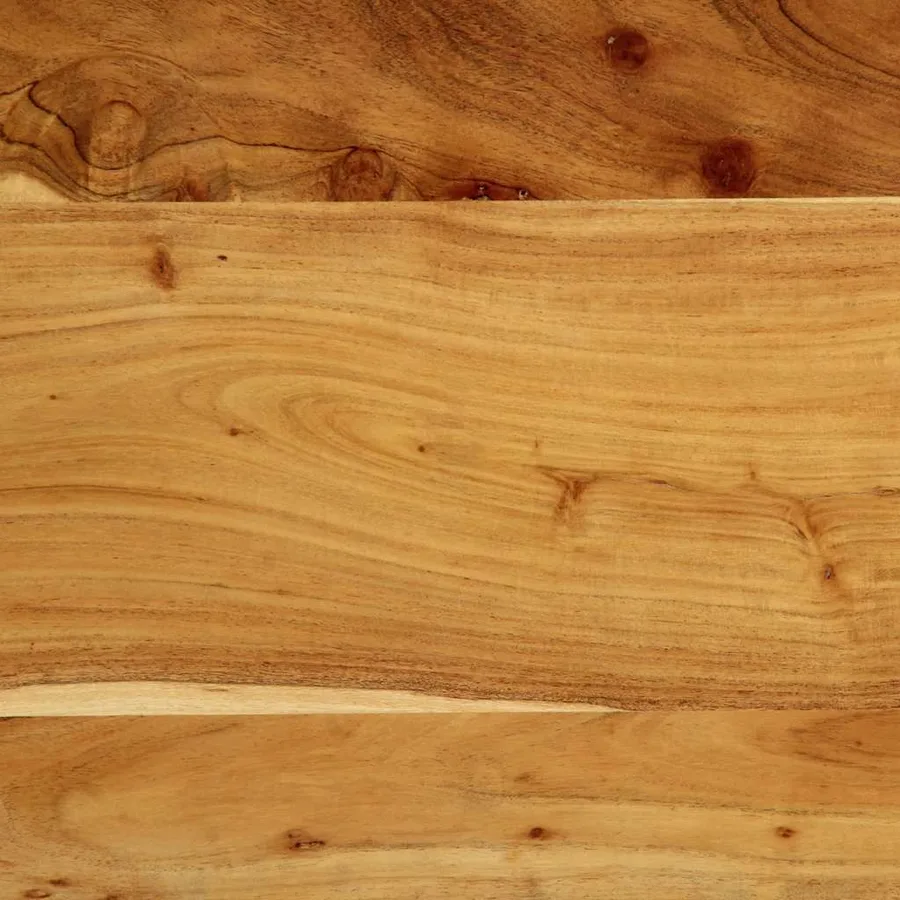 Tête de lit 180 cm bois massif d'acacia et fer - 11