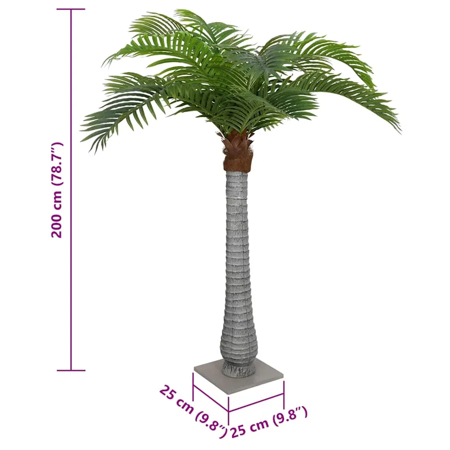Palmier artificiel 15 feuilles 200 cm vert - 5