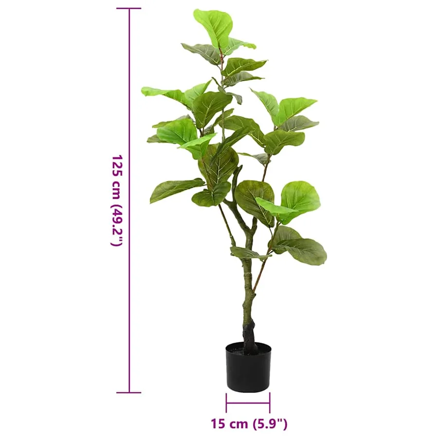 Ficus artificiel 30 feuilles 125 cm vert - 5
