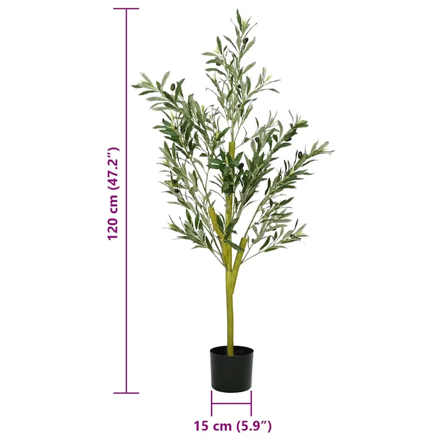 Olivier artificiel 450 feuilles 120 cm vert - 5