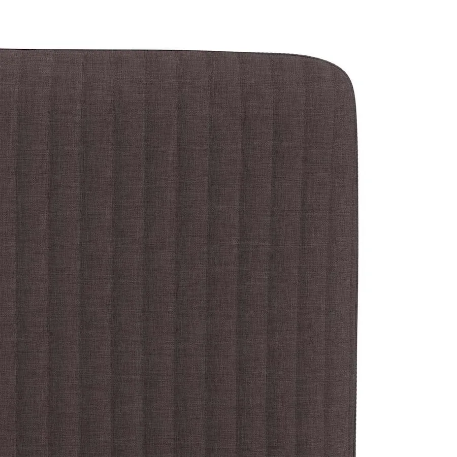 Chaises à manger lot de 6 marron foncé tissu - 7