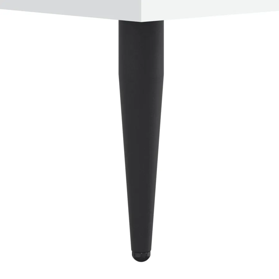 Cadre de lit sans matelas blanc 120x190 cm bois d'ingénierie - 10