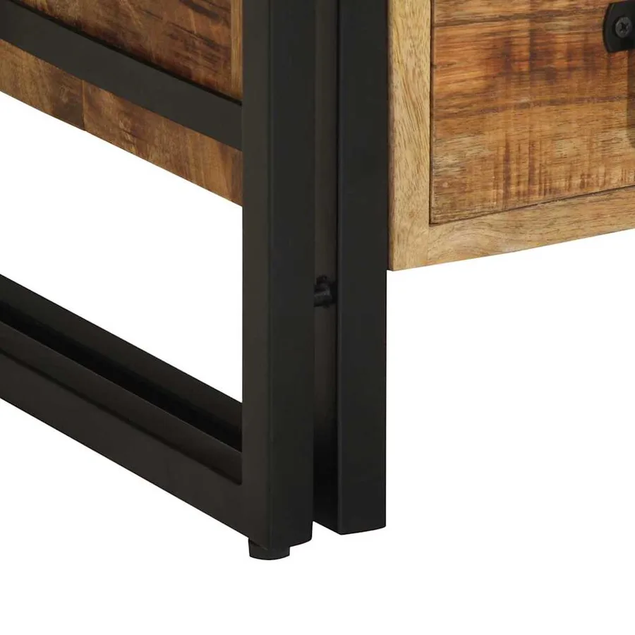 Cabinet de chevet Marron 40 x 40 x 59 cm Bois de mangue massif - 10