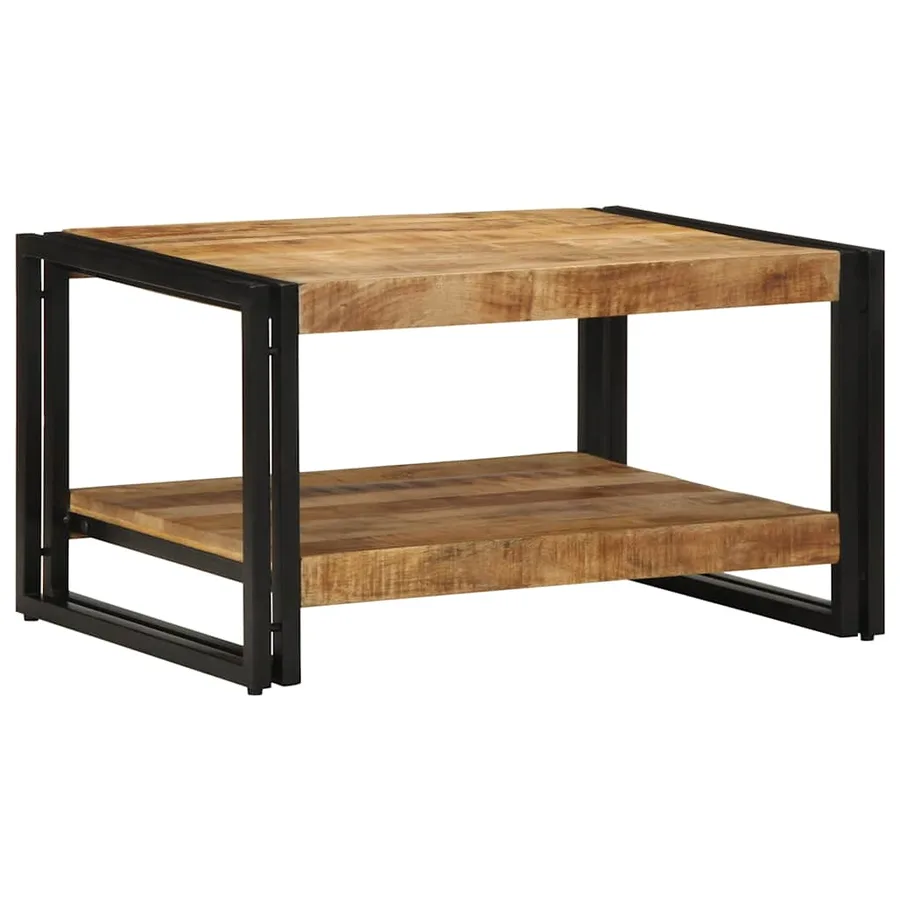 Table basse 70x50x38 cm bois de manguier massif brut - 2
