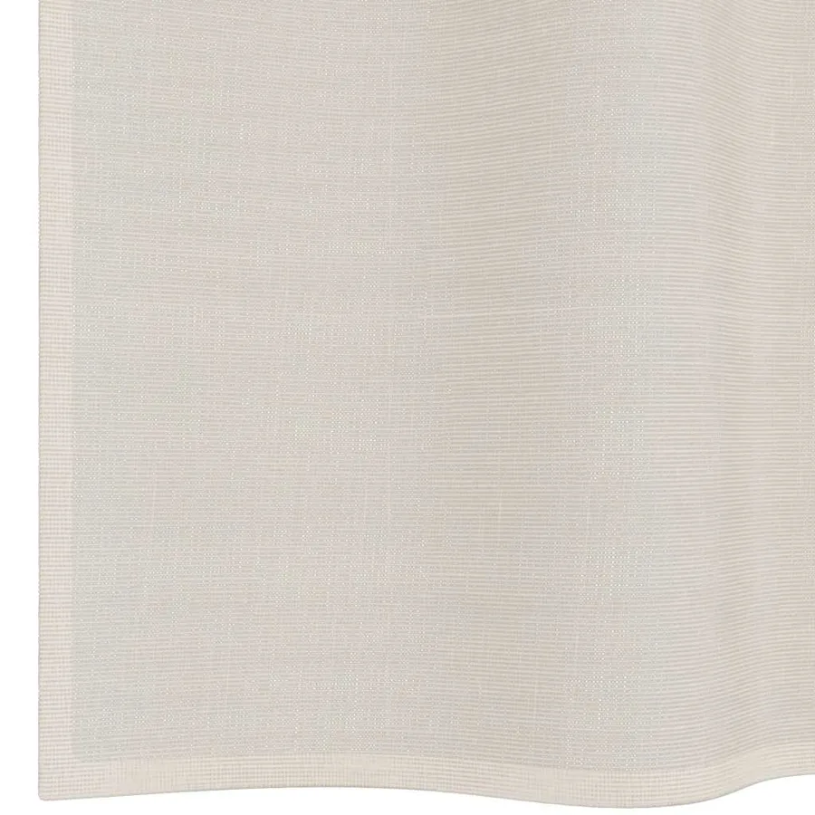 Rideaux en voile avec passants 2 pcs crème - 6