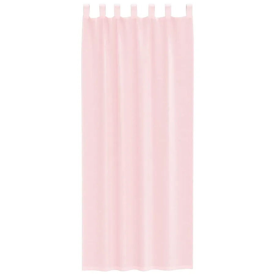 Rideaux en voile avec passe-tringles 2 pcs rose clair - 4