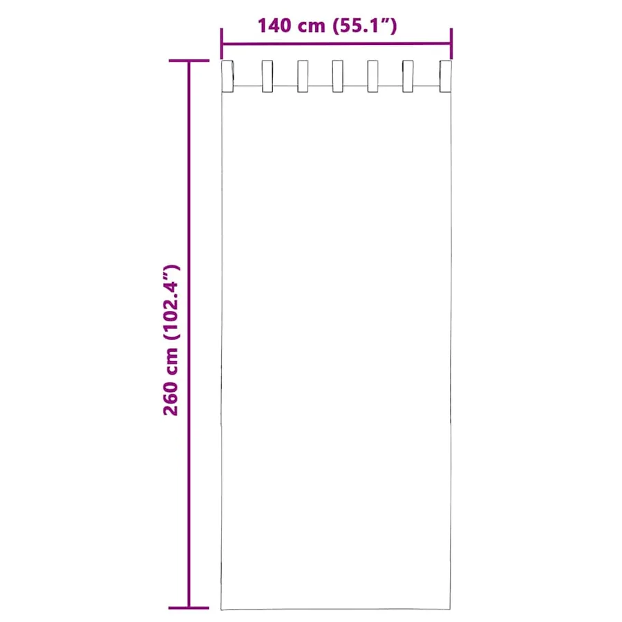 Rideaux en voile avec passe-tringles 2 pcs rose clair - 9