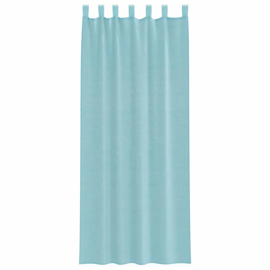 Rideaux en voile avec passe-tringles 2 pcs turquoise - 4