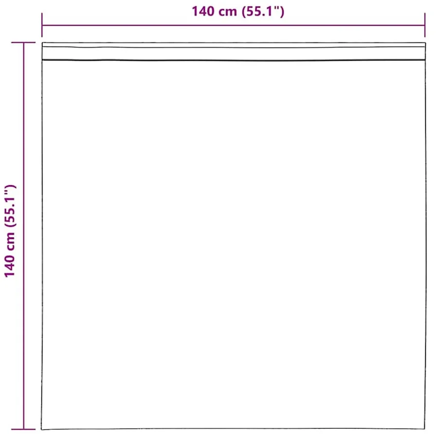 Rideaux en voile avec passants 2 pcs noir - 8