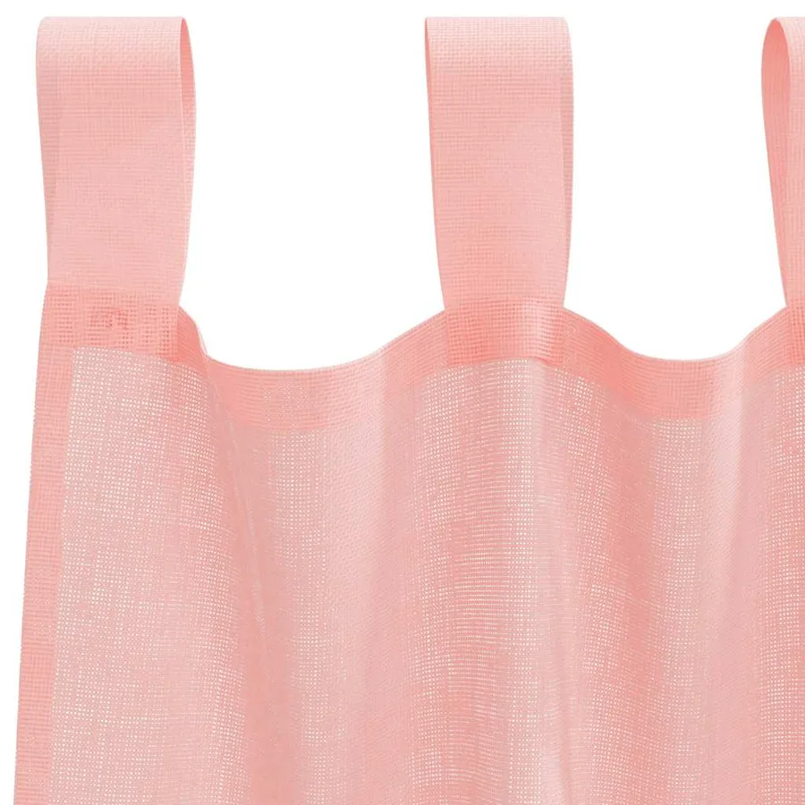 Rideaux en voile avec boucles 2 pcs rose 140x245 cm - 5