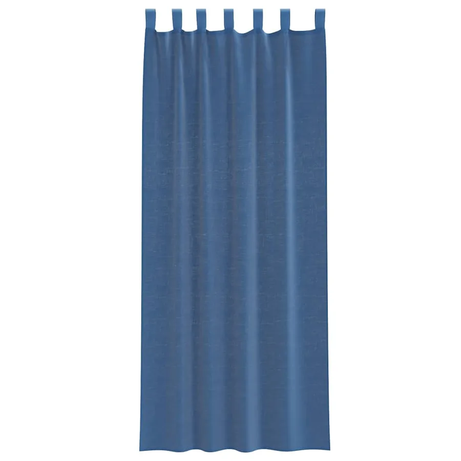 Rideaux en voile avec boucles 2 pcs bleu royal 140x260 cm - 4