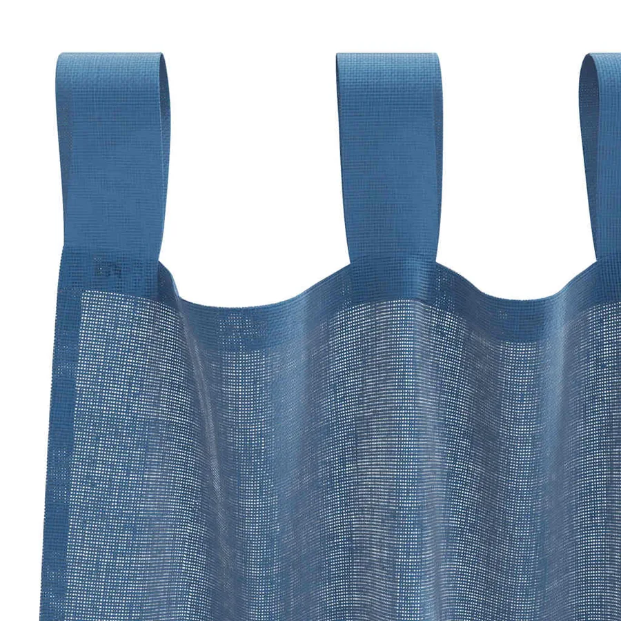 Rideaux en voile avec boucles 2 pcs bleu royal 140x260 cm - 5