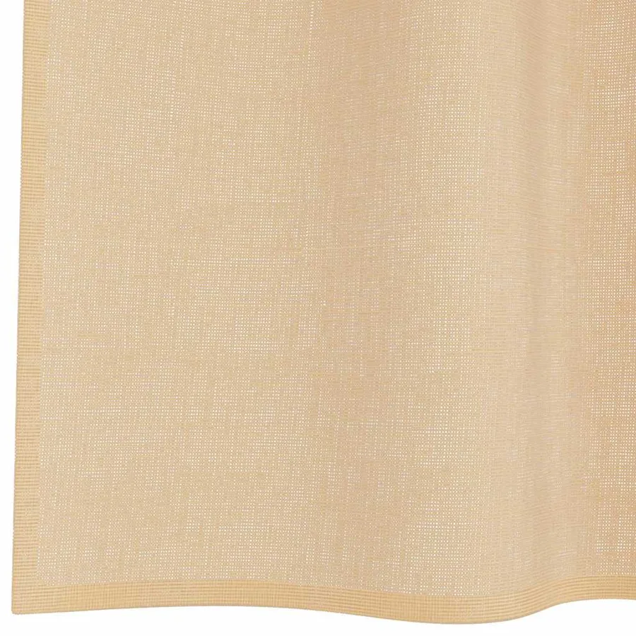 Rideaux en voile avec boucles 2 pcs sable 140x175 cm - 6