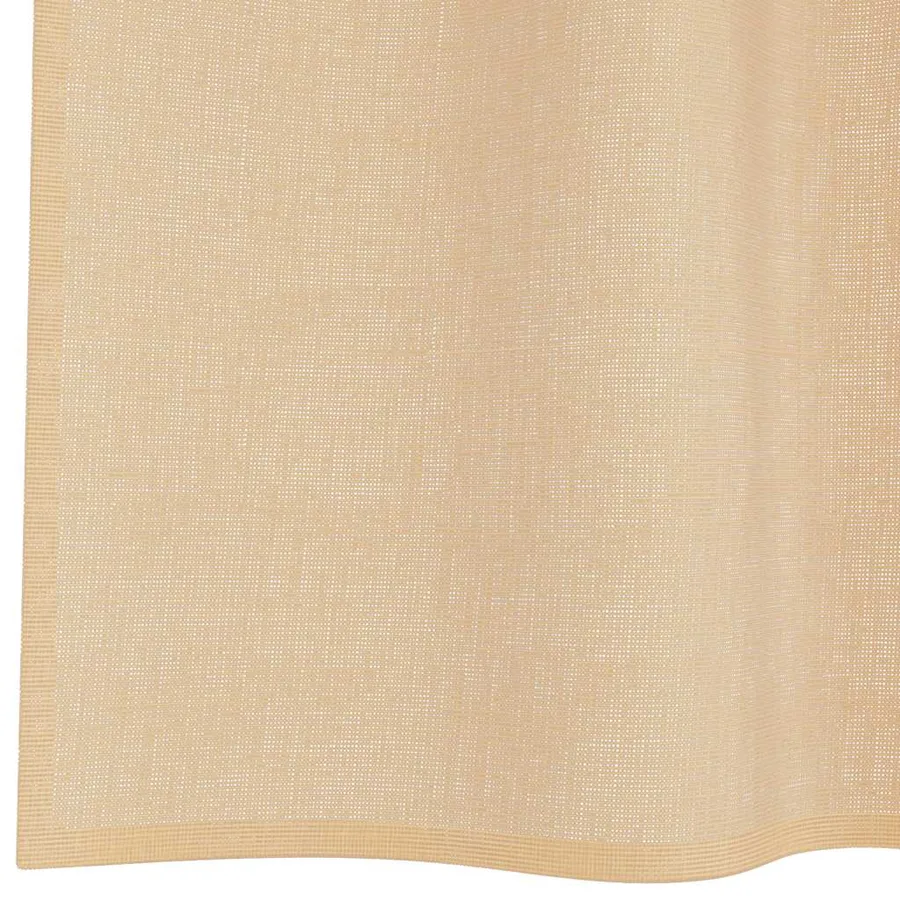Rideaux en voile avec passe-tringles 2 pcs sable - 6